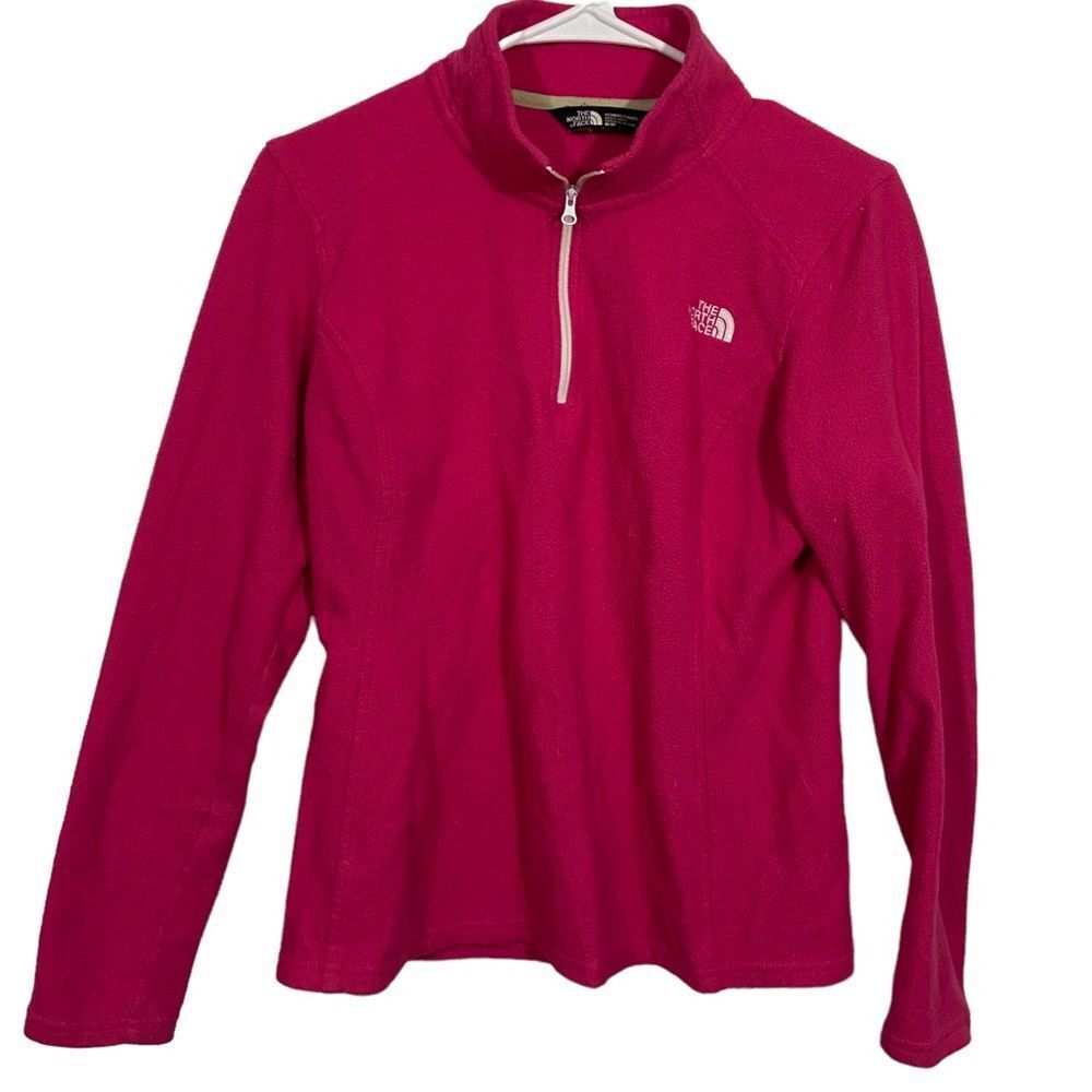 The North Face Pink Half Zip Fleece Pullover